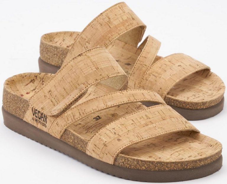 Mephisto BAMBOU - dames sandaal - KURK beige natuurlijk product